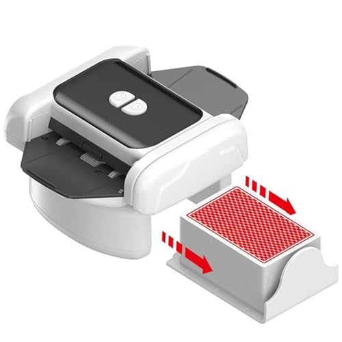 Genérico Automatischer Kartenmischer, tragbar, wiederaufladbar, für Zuhause, Spielzimmer, Reisen, Familientreffen und Partys Genérico Automatischer Kartenmischer, tragbar, wiederaufladbar, für Zuhause, Spielzimmer, Reisen, Familientreffen und Partys von Genérico