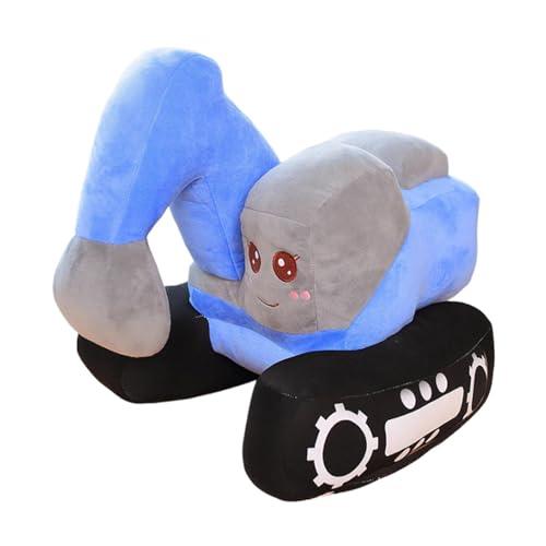Genérico Bagger-Spielzeug aus Plüsch, gefülltes Rückenkissen, 25,4 cm (10 Zoll), luxuriöses Kissen für Kinder, für Erwachsene, Geburtstag, Kindertag von Genérico