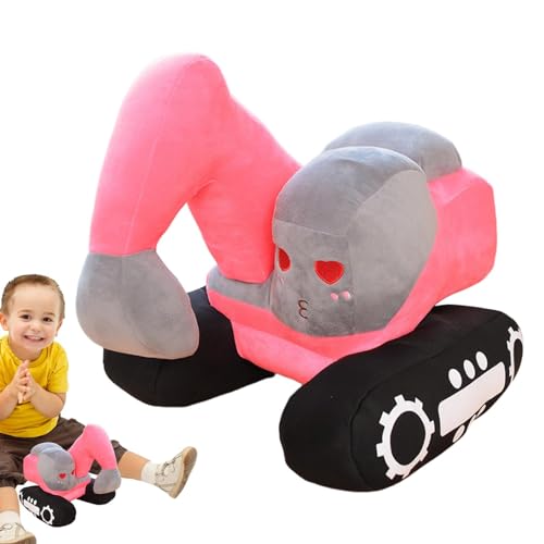 Genérico Bagger aus Plüsch für Kinder: Gefülltes Kissen, Plüschpuppe mit Cartoon, 25,4 cm (10 Zoll), Plüschtiere für Kinder und Erwachsene von Genérico