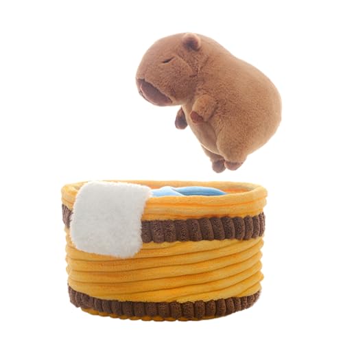Genérico Capybara Plüsch-Spielzeug, 24,9 cm (9,84 Zoll), mit Capybara-Füllung, Tierkissen, niedlich mit diesem Capybara-Plüschtier, eine dekorative Note für Kinder, Erwachsene, Geburtstag von Genérico