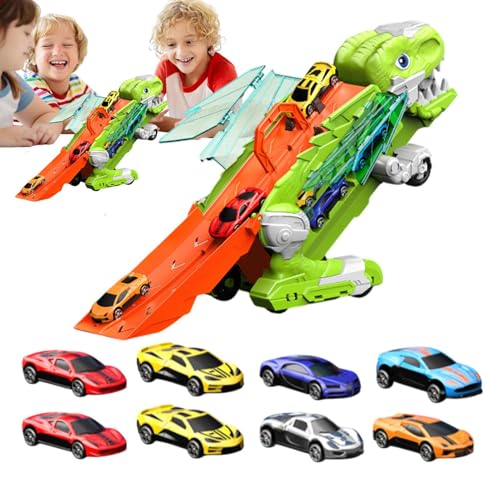 Genérico Dinos Truck - Faltbarer Transportwagen - Tragbares Fahrzeug mit 8 Autos für und Mädchen ab 3 Jahren Reise Geburtstag und Weihnachten Genérico Dinos Truck - Faltbarer Transportwagen - Tragbares Fahrzeug mit 8 Autos für und Mädchen ab 3 Jahren Reise Geburtstag und Weihnachten von Genérico