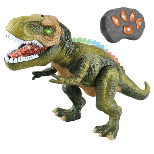 Genérico Dinosaurier-Spielzeug für Kinder, Dinosaurier mit Fernbedienung, mit Sprühnebel und Gebrüllen, elektronische Figur, realistisch, Spiel, Kinder, Geschenke, Geburtstag, Party, Klassenzimmer von Genérico