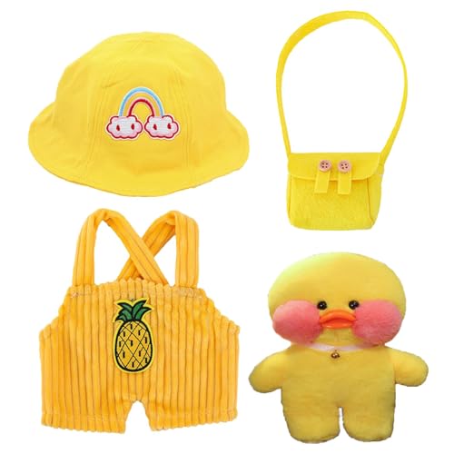 Genérico Ente aus Plüsch mit Kleidung, Ente mit Kleidung, Plüschtierkostüme, Spielzeug mit Anzügen und Zubehör, Kleidung für Plüschtiere Genérico Ente aus Plüsch mit Kleidung, Ente mit Kleidung, Plüschtierkostüme, Spielzeug mit Anzügen und Zubehör, Kleidung für Plüschtiere von Genérico