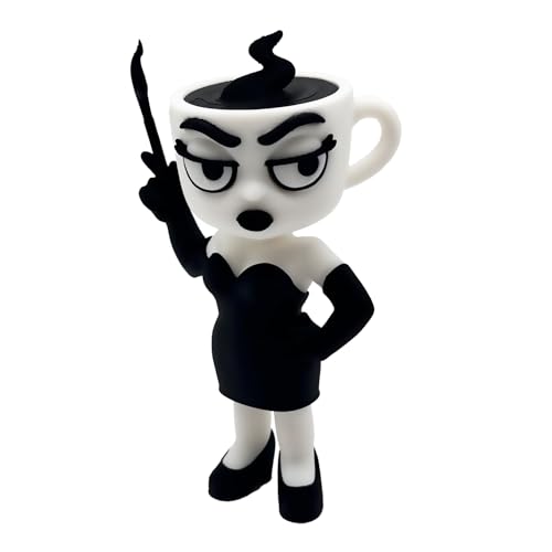 Genérico Espressona Signora - bewegliche Figur XL 13 cm - Offizielle Kollektion Brainrot Italian Memes - Puppe italienische Kaffeetasse - Frau Kaffeetasse Brainrot Memes Italian Memes - Espresona Frau von Genérico