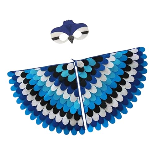 Generico Feathers Kostüm für Vögel, bunte Federn, Hautstoff | Farbverlauf Pfau Umhang, Cosplay Kostüm für Haustiere, elegante Halloween-Kleidung, Kinder, Mädchen Generico Feathers Kostüm für Vögel, bunte Federn, Hautstoff | Farbverlauf Pfau Umhang, Cosplay Kostüm für Haustiere, elegante Halloween-Kleidung, Kinder, Mädchen von Generico