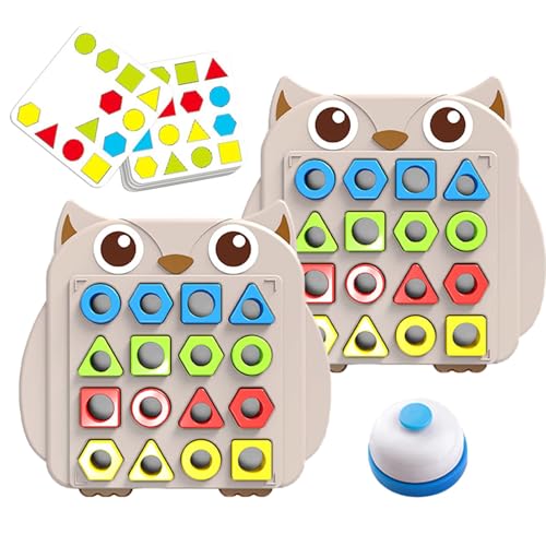 Genérico Formen-Sortierspiel – Figurenset für Kinder, Brettspielzeug für zwei Spieler, mit Mustererkennung für Klassenzimmer, Zuhause, Reisen von Genérico