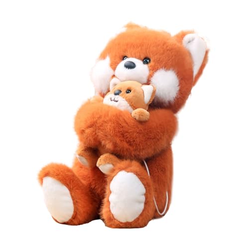 Genérico Fox Plüsch-Spielzeug, Babies Snuglyy Mommy Cuddly Tier-Set, weich und niedlich, realistisches Plüschspielzeug für Weihnachten, Geburtstag, Hochzeit, mit Socken Genérico Fox Plüsch-Spielzeug, Babies Snuglyy Mommy Cuddly Tier-Set, weich und niedlich, realistisches Plüschspielzeug für Weihnachten, Geburtstag, Hochzeit, mit Socken von Genérico