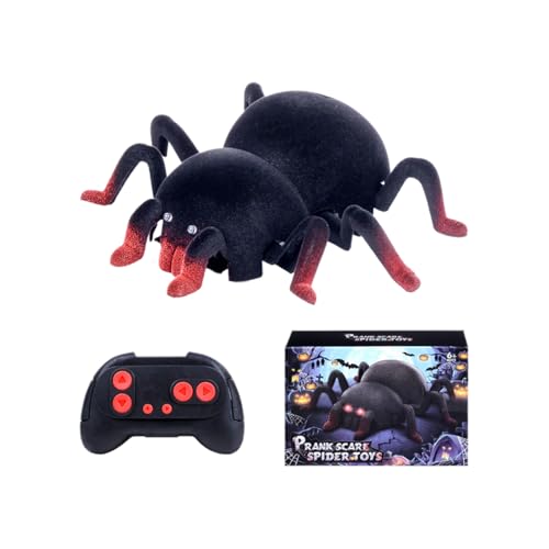 Genérico Funkgesteuerte Spinne, ferngesteuertes Spinnenspielzeug, Tierfigur mit beweglichen Beinen, für Kinder ab 6 Jahren, für drinnen und draußen, Garten, Party Genérico Funkgesteuerte Spinne, ferngesteuertes Spinnenspielzeug, Tierfigur mit beweglichen Beinen, für Kinder ab 6 Jahren, für drinnen und draußen, Garten, Party von Genérico