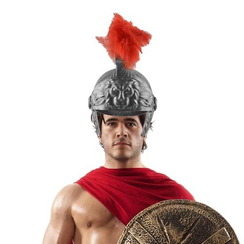 Genérico Griechische Helme – Kopfschmuck mit roten Federn | Griechischer , Mittelalterlicher Retro-Krieger, -Krieger, goldener römischer Krieger Genérico Griechische Helme – Kopfschmuck mit roten Federn | Griechischer , Mittelalterlicher Retro-Krieger, -Krieger, goldener römischer Krieger von Genérico