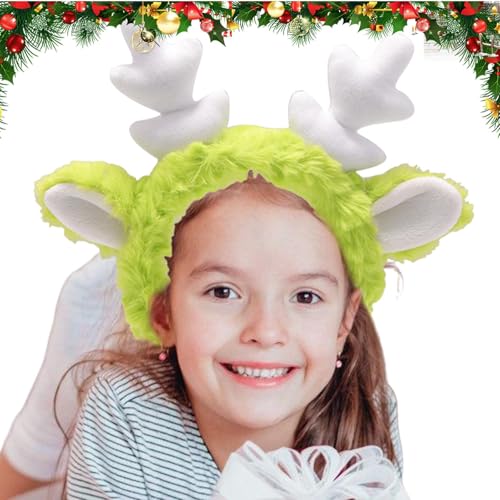 Genérico Haarreif aus Plüsch – Fascinator mit Tierohren | entzückender Kopfschmuck mit Geweih für Halloween, Kostümzubehör Genérico Haarreif aus Plüsch – Fascinator mit Tierohren | entzückender Kopfschmuck mit Geweih für Halloween, Kostümzubehör von Genérico