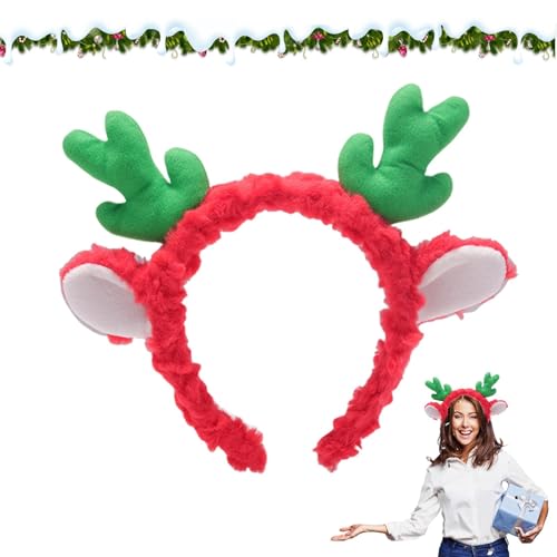 Genérico Haarreif aus Plüsch – Fascinator mit Tierohren | entzückender Kopfschmuck mit Geweih für Halloween, Kostümzubehör Genérico Haarreif aus Plüsch – Fascinator mit Tierohren | entzückender Kopfschmuck mit Geweih für Halloween, Kostümzubehör von Genérico
