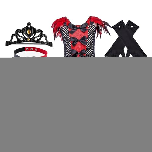 Genérico Halloween-Vampir-Kostüm für Mädchen, Vampir-Kostüm für Mädchen, Gothic- mit Krone, Handschuhe, Halloween-Halskette für Kinder von 2 bis 12 Jahren Genérico Halloween-Vampir-Kostüm für Mädchen, Vampir-Kostüm für Mädchen, Gothic- mit Krone, Handschuhe, Halloween-Halskette für Kinder von 2 bis 12 Jahren von Genérico
