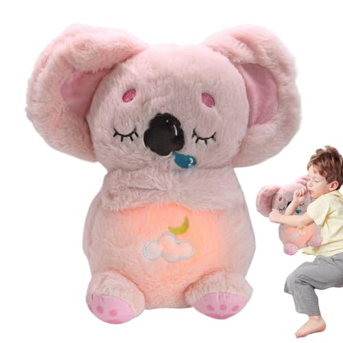 Genérico Koala zum Entspannen für Babys, Koala-Plüschtier, geprägtes Koala-Plüschtier, verstellbar in 4 Modi, mit musikalischen Lichtern und Atembewegung von Genérico
