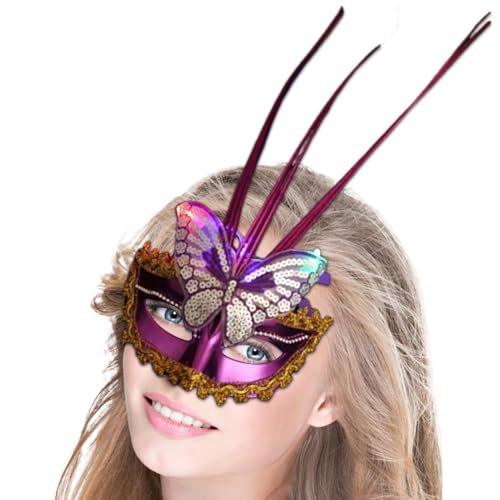 Genérico Madi Grad Halloween-Partymaske, Kostümzubehör für Cosplay, Ihr Accessoire für Abschlussball und Abendveranstaltungen für Hochzeiten von Genérico