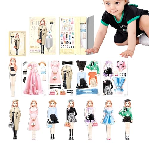 Genérico Magnetic Dress, Magnet-Dolls-Spiel, Princess Dress, Child Feating Spiel, Puzzlespiel für Mädchen, , Kinder, Kleinkinder Genérico Magnetic Dress, Magnet-Dolls-Spiel, Princess Dress, Child Feating Spiel, Puzzlespiel für Mädchen, , Kinder, Kleinkinder von Genérico