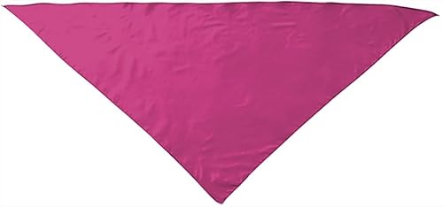 Genérico Packung mit 100 dreieckigen Taschentüchern für Partys - Verleihen Sie Ihren Feierlichkeiten Farbe und Freude! - Beliebte Partys Kies oder Schultertücher (Rosa, Magenta, Erwachsene: 100 cm x von Genérico