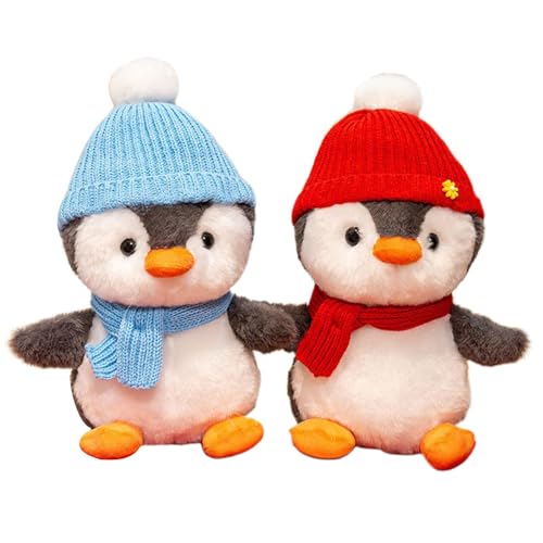Genérico Pinguin gefüllt, Pinguin Fehip | Schreibtisch Bräutigam Bräutigam Puppendekoration 2er Set | Plüschtiere Happy Birthday Plüschtier Plüsch Spielzeug für Kinder und Liebhaber von Genérico