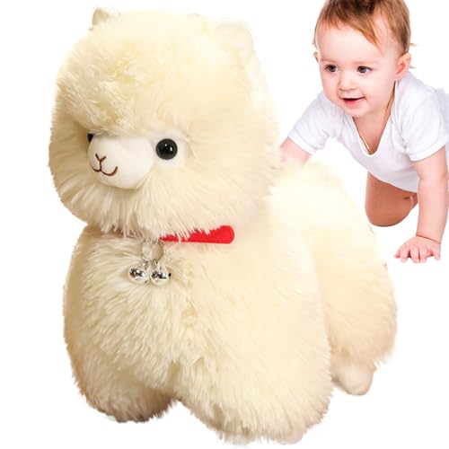 Genérico Plüsch-Alpaka, Alpaka, Plüschkissen, Plüsch-Lama, Plüsch-Lama, Plüschtier, Spielzeugpuppe, weiches und flauschiges Kissen, Geschenk von Genérico