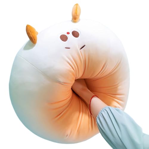 Genérico Plüschkissen mit Dampf | Plüschkissen Simulation Snack - Dekorative Puppe mit süßem Ausdruck für Sofa Wohnzimmer Auto von Genérico