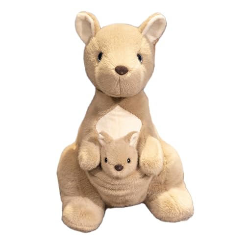 Genérico Plüschspielzeug, Huggable | Snuggle Cuddle Perücke Puppe Tier Tier Huggable Känguru Spielzeug für Kleinkinder Kinder 22,9 cm von Genérico