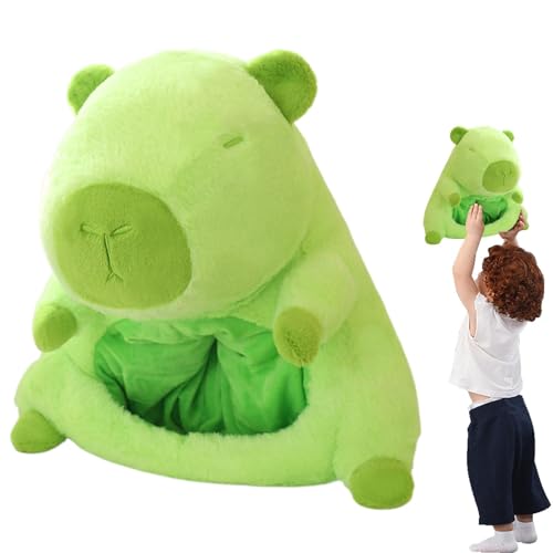 Genérico Plush Capybara Headwear - Strush Plush Capybara Hut für Kinder und Erwachsene - Niedlicher Helm mit tragbarer Cosplay-Teddyhut für Kinder Erwachsene von Genérico