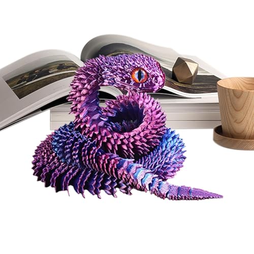 Genérico Printed Animals Snake, bedrucktes flexibles Schlangenspielzeug, kreatives Tier, Schlangenmodell, Desktop-Ornament für Mädchen, Kinder, Erwachsene Genérico Printed Animals Snake, bedrucktes flexibles Schlangenspielzeug, kreatives Tier, Schlangenmodell, Desktop-Ornament für Mädchen, Kinder, Erwachsene von Genérico