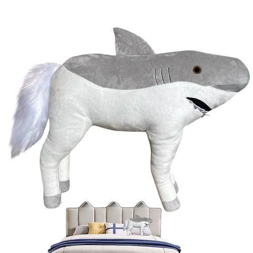 Genérico Shark Horse Plush | Langkörperkissen, luxuriös, grau, 50 cm lang, Fisch-Kissen, für Wohnzimmer, Schlafzimmer, Heimdekoration Genérico Shark Horse Plush | Langkörperkissen, luxuriös, grau, 50 cm lang, Fisch-Kissen, für Wohnzimmer, Schlafzimmer, Heimdekoration von Genérico