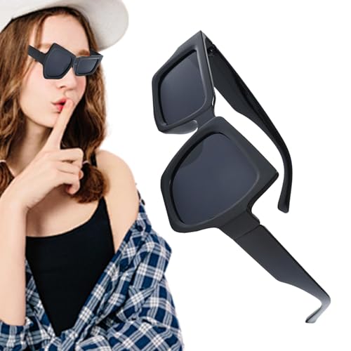 Genérico Sonnenbrille mit lustiger Sonnenbrille | lustige unregelmäßige Brille mit großen und kleinen Augen, leichte asymmetrische Brille, dekorative und bequeme Partybrille für Kinder Genérico Sonnenbrille mit lustiger Sonnenbrille | lustige unregelmäßige Brille mit großen und kleinen Augen, leichte asymmetrische Brille, dekorative und bequeme Partybrille für Kinder von Genérico