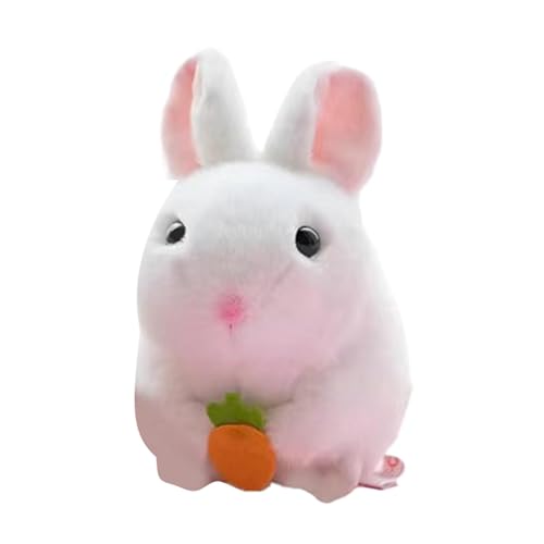 Genérico Stuffed Bunny, Aesthetic Bedroom Decor Cute and Soft Pull String, Cartoon Rabbit Hamster Doll with Wagging Tail, Cute Plush Bunny, interaktives Plüschspielzeug für Kinder Genérico Stuffed Bunny, Aesthetic Bedroom Decor Cute and Soft Pull String, Cartoon Rabbit Hamster Doll with Wagging Tail, Cute Plush Bunny, interaktives Plüschspielzeug für Kinder von Genérico