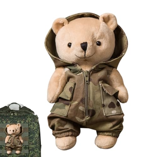 Genérico Teddybären, Camouflage, Cartoon, 20 cm, abnehmbare Sammlung, Raumdekoration, Luxus für Sofa, Bett, Kinder und Erwachsene Genérico Teddybären, Camouflage, Cartoon, 20 cm, abnehmbare Sammlung, Raumdekoration, Luxus für Sofa, Bett, Kinder und Erwachsene von Genérico