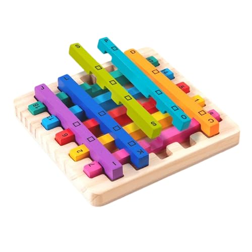 Genérico Toddler Stacking Toys, Wooden Sensory Educational Stacker Learning Activities, Rainbow Stick Stacking Toys, Preschool for Girl Boys Kids Children Classroom Home von Genérico