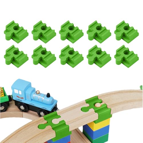 Genérico Verbindungsstücke für Holzbahngleise, 10 Stück, Zubehör für Eisenbahngleise, Adapterstecker für Kinder ab 3 Jahren, Spielbereich, Schlafzimmer, Wohnzimmer Genérico Verbindungsstücke für Holzbahngleise, 10 Stück, Zubehör für Eisenbahngleise, Adapterstecker für Kinder ab 3 Jahren, Spielbereich, Schlafzimmer, Wohnzimmer von Genérico