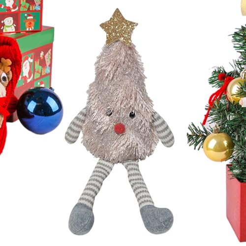Genérico Weihnachtskuscheln, weiche Baumpuppe, gefüllt mit Plüsch, festliche Figuren zur Dekoration von Regalen, Haus, Schreibtisch und Kinderspiel Genérico Weihnachtskuscheln, weiche Baumpuppe, gefüllt mit Plüsch, festliche Figuren zur Dekoration von Regalen, Haus, Schreibtisch und Kinderspiel von Genérico