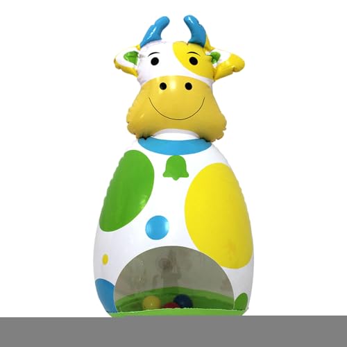 Genérico Wobble Toy 3D-Wobble Toys für Babys, aufblasbare Kuhpuppe, interaktives Spiel für Schreibtisch, Urlaub, Klassenzimmer, Schlafzimmer, Reisen, Geburtstag, , Mädchen, Backyard von Genérico