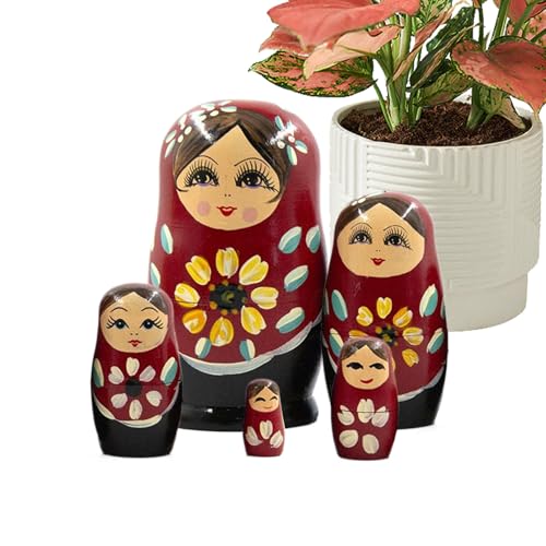 Gigognes Russische Puppen | Tischstatue aus Holz: kompakte dekorative Dekoration für den Eingangsbereich, Kinderzimmer, Wohnzimmer, Urlaubsdekoration, Geschenke, Präsentation, Sammlung, Kunst Gigognes Russische Puppen | Tischstatue aus Holz: kompakte dekorative Dekoration für den Eingangsbereich, Kinderzimmer, Wohnzimmer, Urlaubsdekoration, Geschenke, Präsentation, Sammlung, Kunst von Genérico