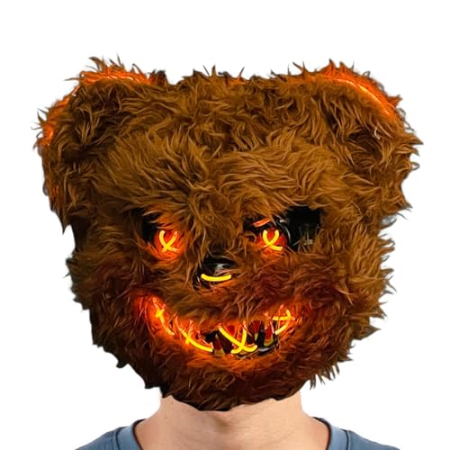 Glänzende Tiermaske: Gruseliges -Kostüm, schreiende Gesichtsbedeckung | verstellbare Halloween-Maske für Kostümveranstaltungen, Horror-Kostüm für Kinder, Erwachsene und Charakter Glänzende Tiermaske: Gruseliges -Kostüm, schreiende Gesichtsbedeckung | verstellbare Halloween-Maske für Kostümveranstaltungen, Horror-Kostüm für Kinder, Erwachsene und Charakter von Genérico