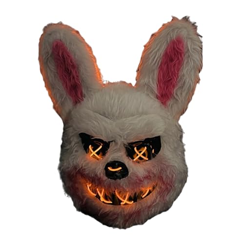Glow Tier-Gesichtsabdeckung, verstellbar, für Erwachsene, lustiges Cosplay, Glow Costume Zubehör für Festivals, Verkleidungen, Events von Genérico