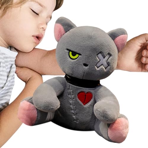 Goth Bunny Plüschpuppe, Halloween-Plüschpuppe, gruseliges Kissen, weich und manipulierbar, luxuriöses Spielzeug mit schrecklichem Terrorausdruck, lustiger Hase für Kinder, Ostern von Genérico