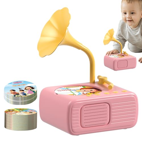 Grammophon für Kinder, 96 Karten, Phonograph Player mit 96 Märchenkarten, Musikspielzeug für Kinder, Grammophon-Lernspielzeug für Kleinkinder, und Mädchen, Musikspieler Grammophon für Kinder, 96 Karten, Phonograph Player mit 96 Märchenkarten, Musikspielzeug für Kinder, Grammophon-Lernspielzeug für Kleinkinder, und Mädchen, Musikspieler von Genérico