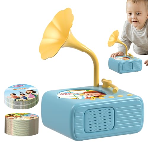 Grammophones Musikspielzeug für Kleinkinder – Phonograph-Schalter für Kinder mit 96 Karten | Kinder-Tonograph Musikspieler für und Mädchen, pädagogisches Spielzeug für frühes Lernen Grammophones Musikspielzeug für Kleinkinder – Phonograph-Schalter für Kinder mit 96 Karten | Kinder-Tonograph Musikspieler für und Mädchen, pädagogisches Spielzeug für frühes Lernen von Genérico