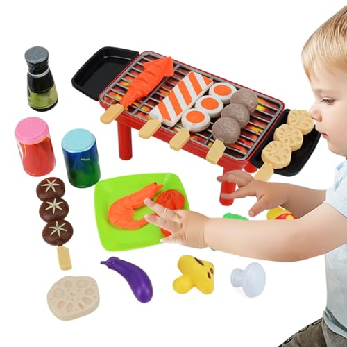 Grillspiel, Spielzeuggrill | Realistische Kinder-Kochspiele mit Grillgut für Kleinkinder – Grillspiel für Kinder, lustiges Spielzeug für Kinder Grillspiel, Spielzeuggrill | Realistische Kinder-Kochspiele mit Grillgut für Kleinkinder – Grillspiel für Kinder, lustiges Spielzeug für Kinder von Genérico