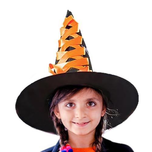 Halloween-Hexenhut für Mädchen, Halloween-Requisiten, Märchenzubehör, Fancy Witch Dress Up, Rollenspiel, Mottoparty, Hexenhut, Besenhut für Zuhause, Schule, Szene Halloween-Hexenhut für Mädchen, Halloween-Requisiten, Märchenzubehör, Fancy Witch Dress Up, Rollenspiel, Mottoparty, Hexenhut, Besenhut für Zuhause, Schule, Szene von Genérico