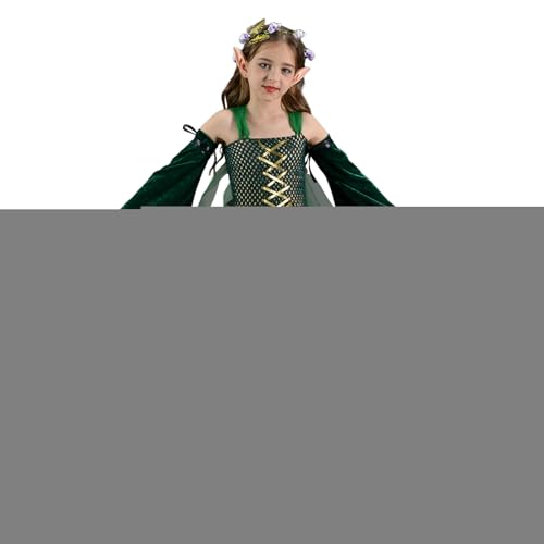Halloween-Kostüm für Mädchen, grüner Rock | Halloween-Kostüm für Mädchen von 2 bis 10 Jahren für Mottoparty, Bühnenaufführung, Rollenspiel Halloween-Kostüm für Mädchen, grüner Rock | Halloween-Kostüm für Mädchen von 2 bis 10 Jahren für Mottoparty, Bühnenaufführung, Rollenspiel von Genérico