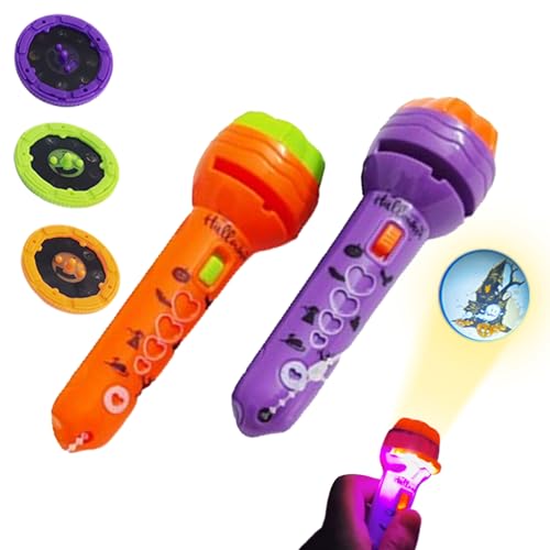 Halloween-Projektorspielzeug, Halloween-Projektor, Spielzeugfackel, saisonale Nachtlampe mit interaktivem Projektor für Eltern und H Halloween-Projektorspielzeug, Halloween-Projektor, Spielzeugfackel, saisonale Nachtlampe mit interaktivem Projektor für Eltern und H von Genérico