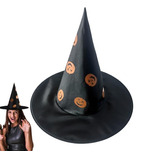 Halloween Witch Hat - spitzer Hexenmann für das Frauenkostüm - klassisches Accessoire für die Halloween-Party zum Anziehen und Cosplay - dekorativer Hexenhut für die , den Garten Halloween Witch Hat - spitzer Hexenmann für das Frauenkostüm - klassisches Accessoire für die Halloween-Party zum Anziehen und Cosplay - dekorativer Hexenhut für die , den Garten von Genérico