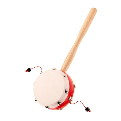 Hand-Trommel aus Holz, Musikspielzeug für Kinder, Holzgriff-Trommel, musikalisches Rasselspielzeug, sicherer Spaß, tragbare Affentrommel, T-Trommel Hand-Trommel aus Holz, Musikspielzeug für Kinder, Holzgriff-Trommel, musikalisches Rasselspielzeug, sicherer Spaß, tragbare Affentrommel, T-Trommel von Genérico