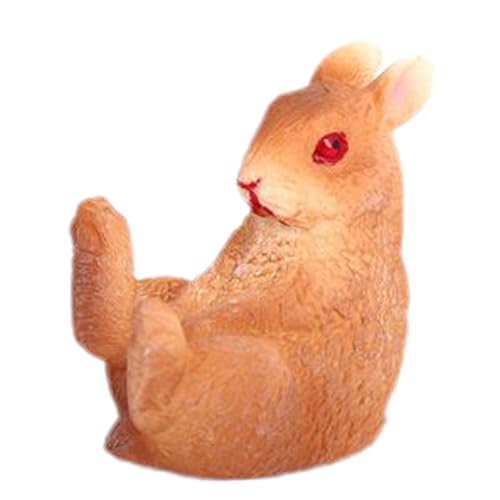Hasenfigur, Hasenfigur, niedlich, realistisch, Tierspielzeug, kleine Tierfiguren für Thanksgiving, Weihnachten, Vorschule, Escu Hasenfigur, Hasenfigur, niedlich, realistisch, Tierspielzeug, kleine Tierfiguren für Thanksgiving, Weihnachten, Vorschule, Escu von Genérico