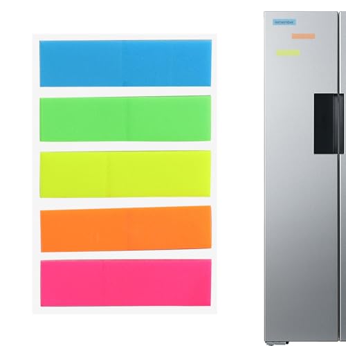 Hinweisaufkleber – klebrige Index-Tabs, 100 Stück, fluoreszierende Identifikationsaufkleber, bunte Papieretiketten-Aufkleber von Genérico