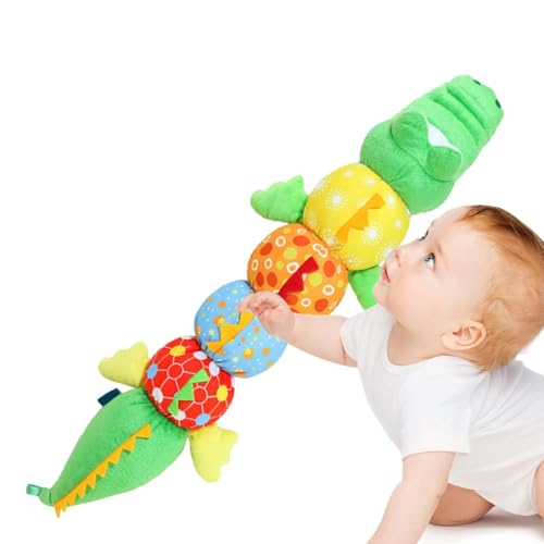 Höhenmessung aus Plüsch, Höhenmessung, Lineal für Kinder, Mehrzweck-Puppe, Krokodil-Tierlineal, weiches Krokodil-Tierlineal für Kinder und Mädchen von Genérico