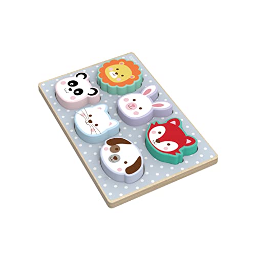Holzpuzzle Montessori Tiere Babys 1 2 3 Jahre – pädagogische Spiele für Kinder | Montessori-Babypuzzle | Spielzeug für Kinder von 1 2 3 Jahren | Didaktische Holzpuzzle Holzpuzzle Montessori Tiere Babys 1 2 3 Jahre – pädagogische Spiele für Kinder | Montessori-Babypuzzle | Spielzeug für Kinder von 1 2 3 Jahren | Didaktische Holzpuzzle von Genérico